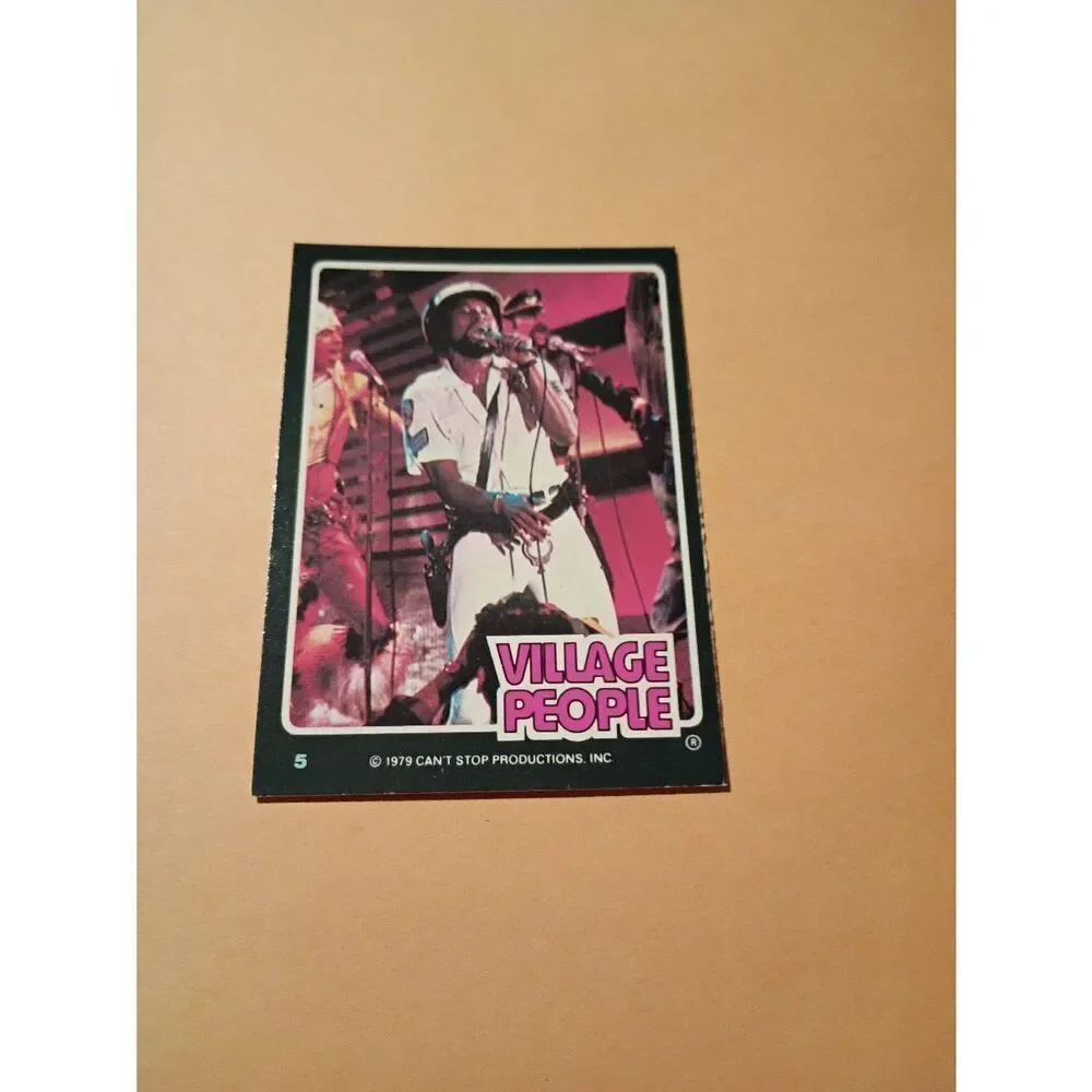 Vintage 1979 Village People Trading Card #5 Disco Era Vintage Music Collectible